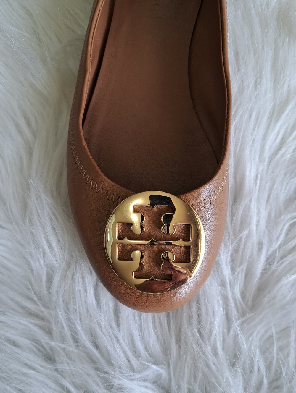 Tory Burch Tan Ballet Flats